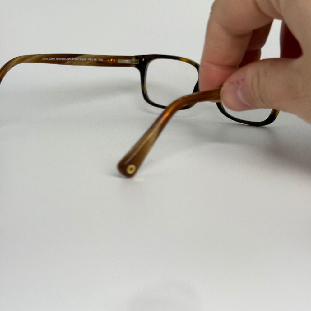 Coach HC 6047 Libby Eyeglasses Dark Tortoise Light Brown Horn 49-16-135 22149 - Picture 3 of 7